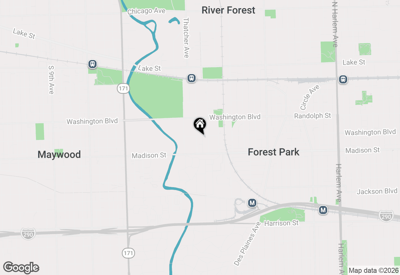 Map of 47 Gale Avenue, River Forest, IL 60305