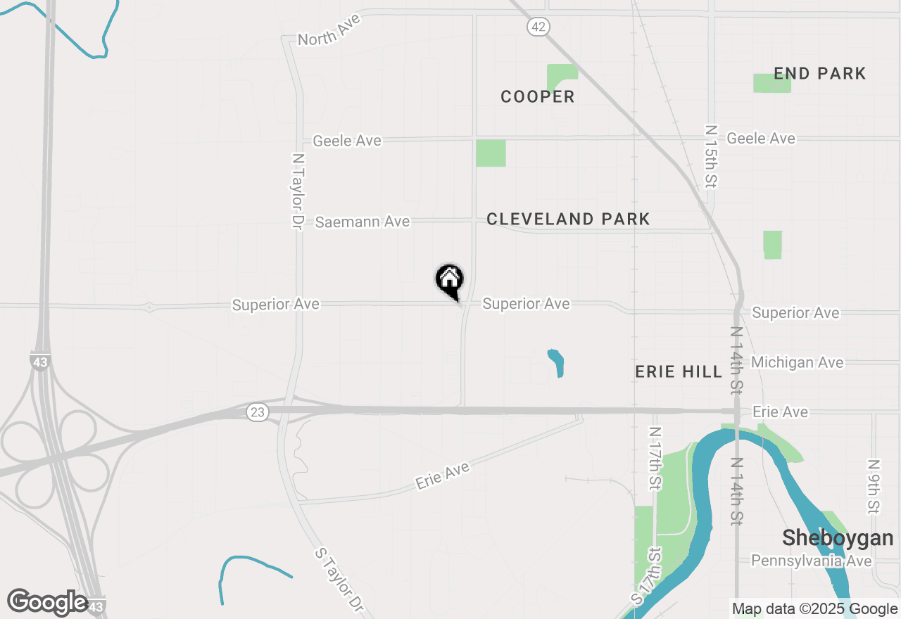 Map of 1441 N 26th St, Sheboygan, WI 53081