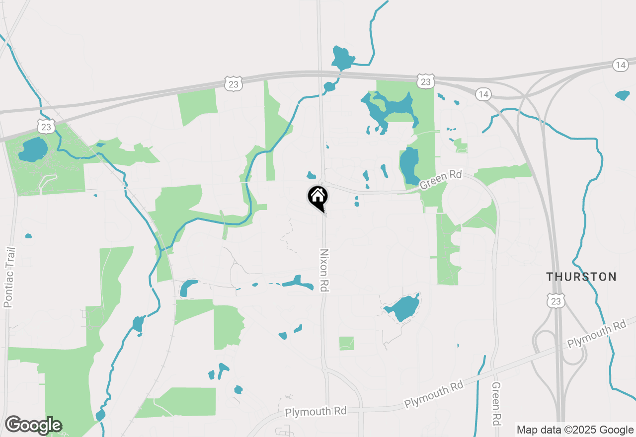 Map of 2884 Rayfield Avenue, Ann Arbor, MI 48105