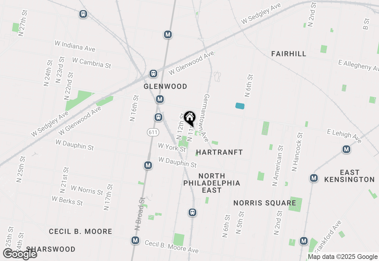 Map of 2528 N 11th Street #1, Philadelphia, PA 19133