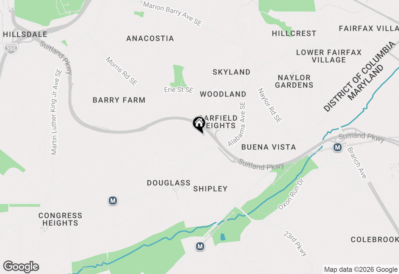 Map of 3122-3126 20th Street Se, Washington, DC 20020