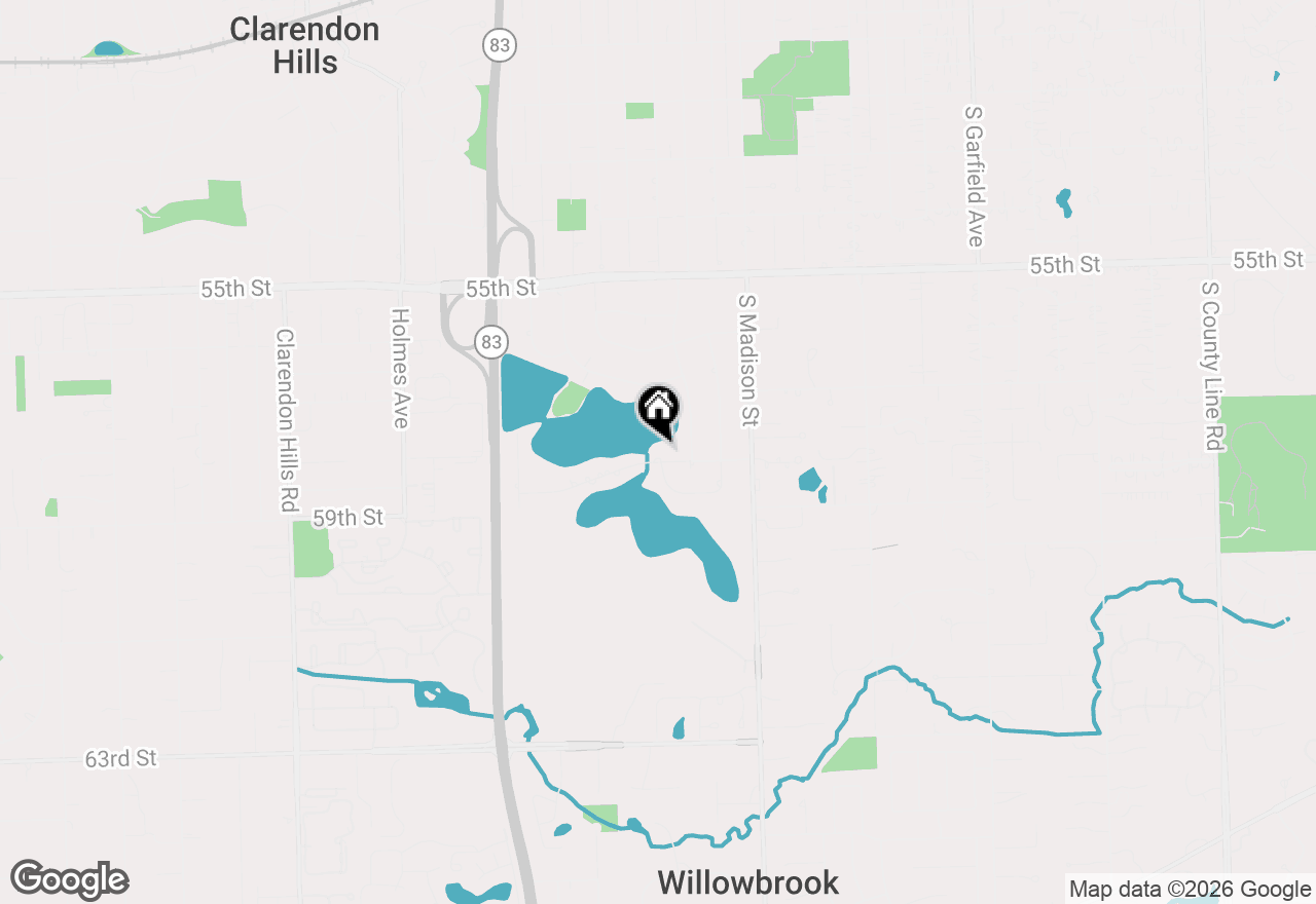 Map of 561 W 58th Street, Hinsdale, IL 60521
