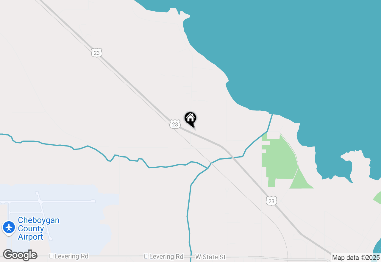 Map of (Address confidential), Cheboygan, Michigan 49721