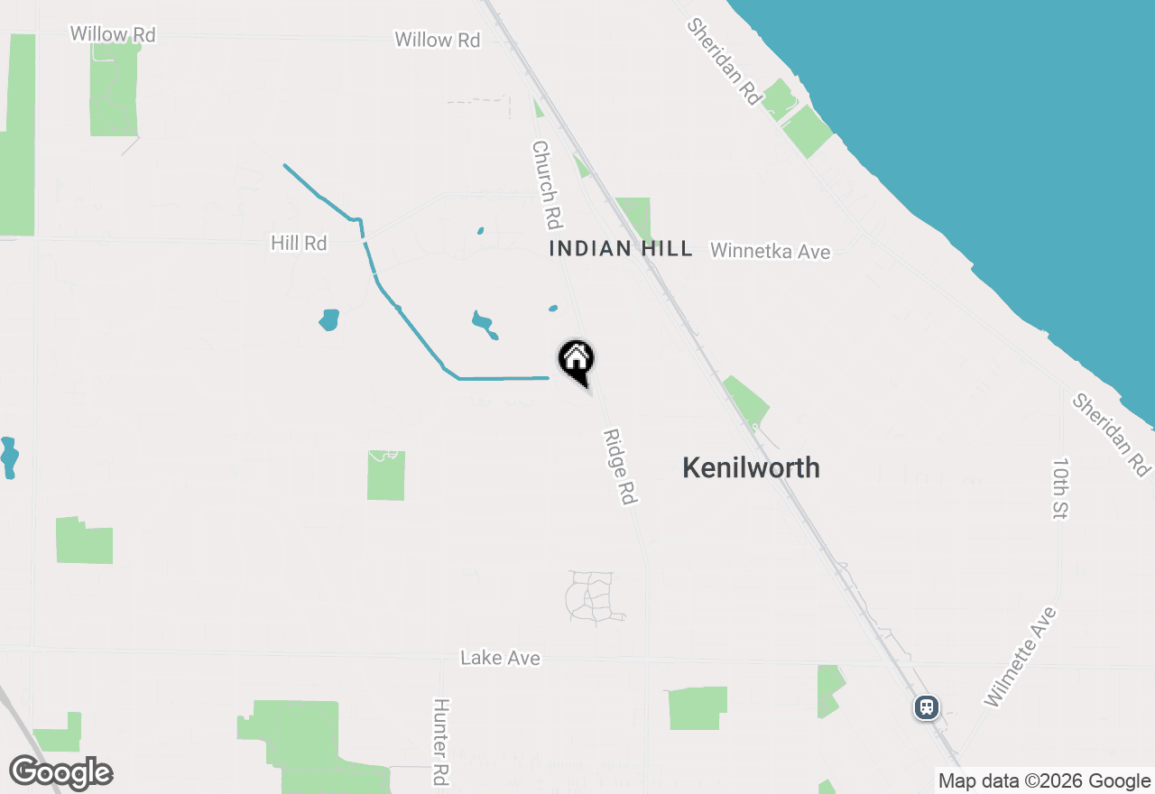 Map of 92 Indian Hill Road, Winnetka, IL 60093