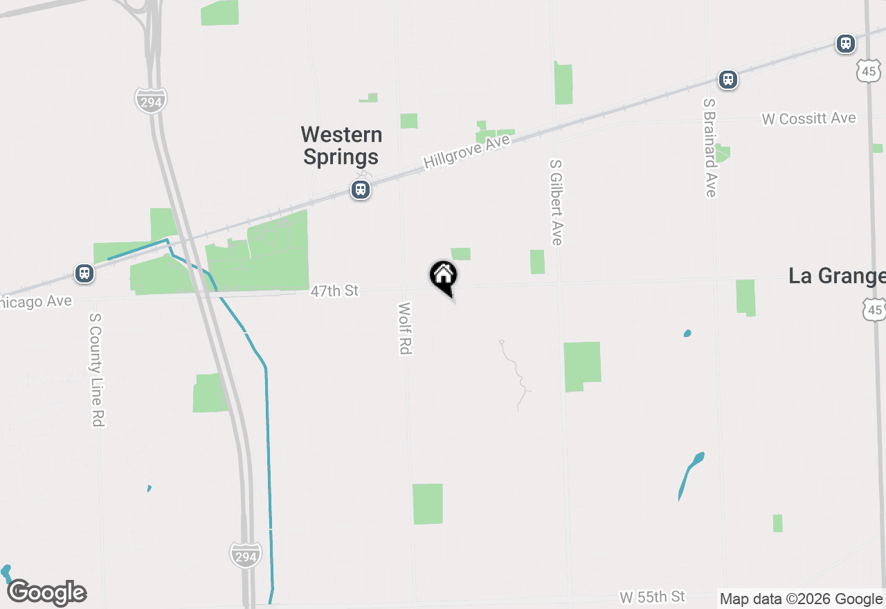 Map of 4744 Franklin Avenue, Western Springs, IL 60558