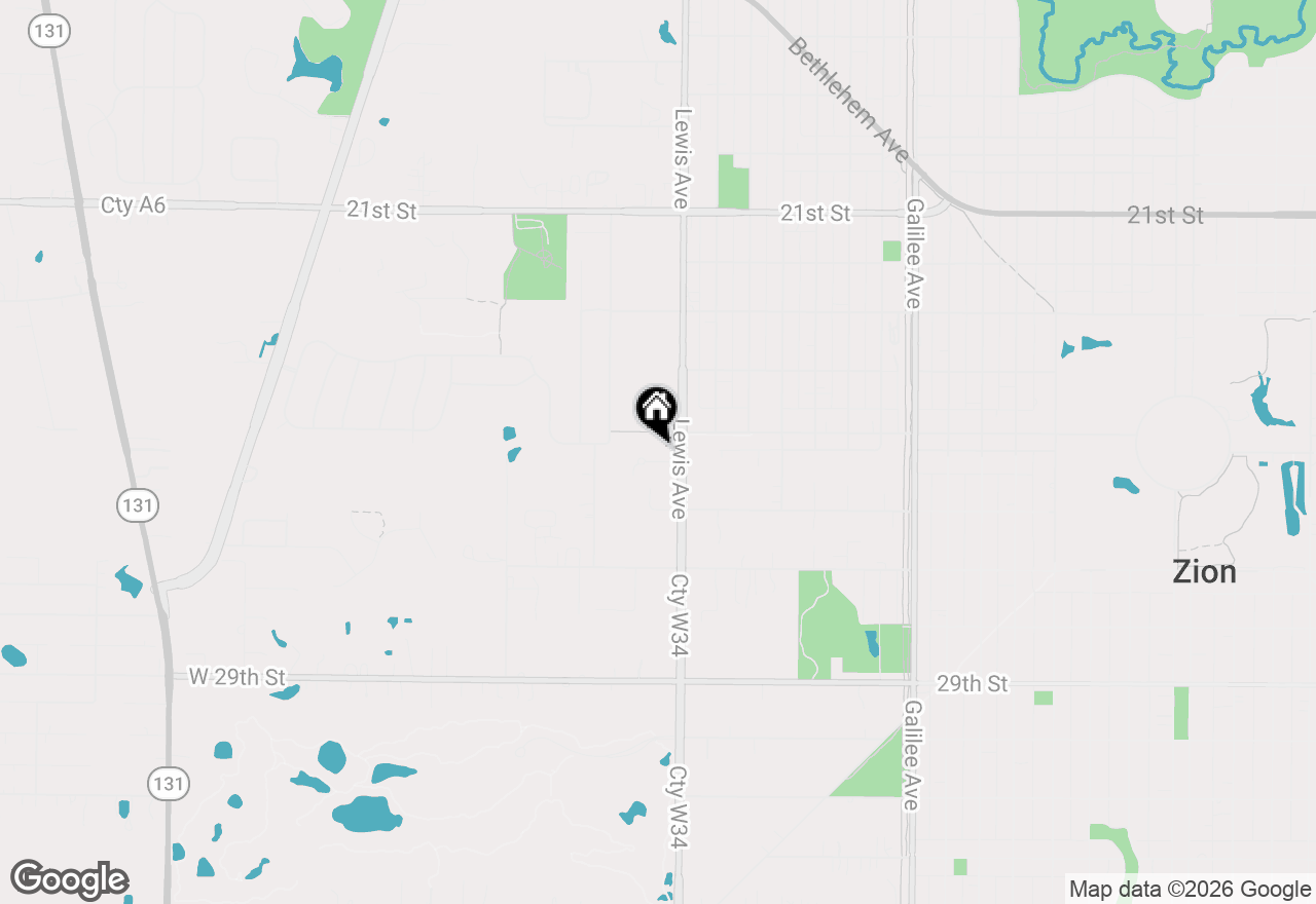 Map of 3118 Woodland Drive #3118, Zion, IL 60099
