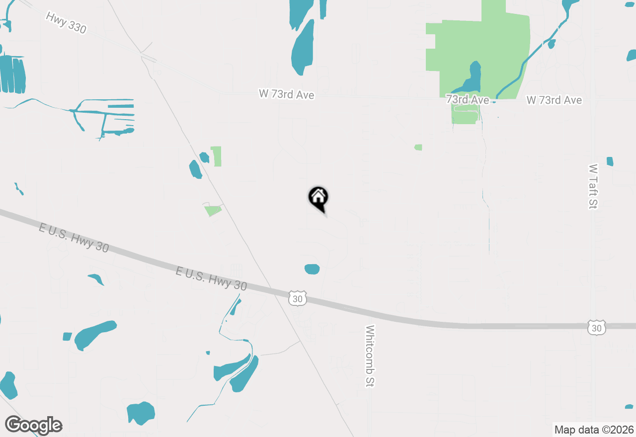 Map of 4421 W 77th Avenue, Merrillville, IN 46410