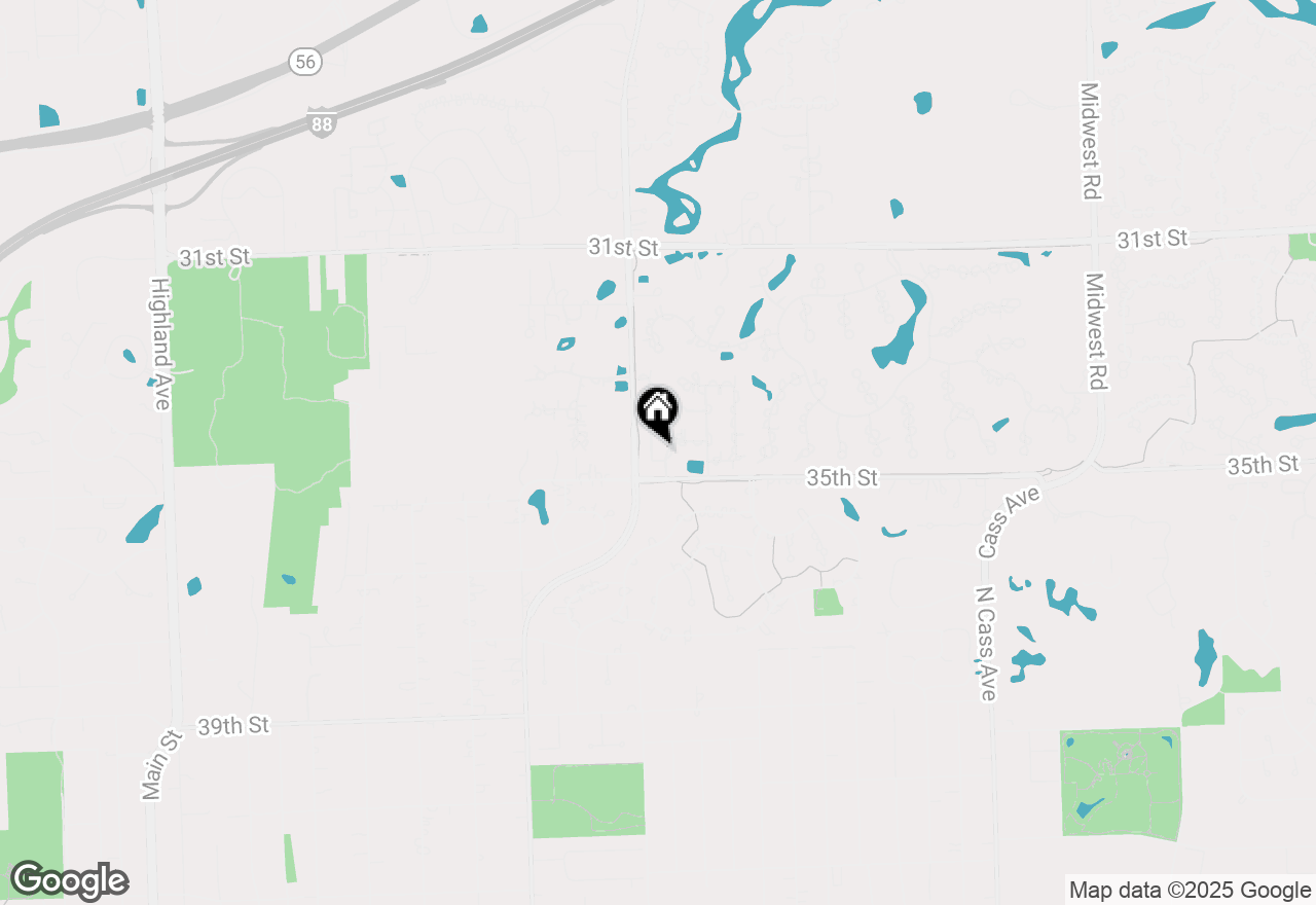 Map of 304 Polo Lane, Oak Brook, IL 60523