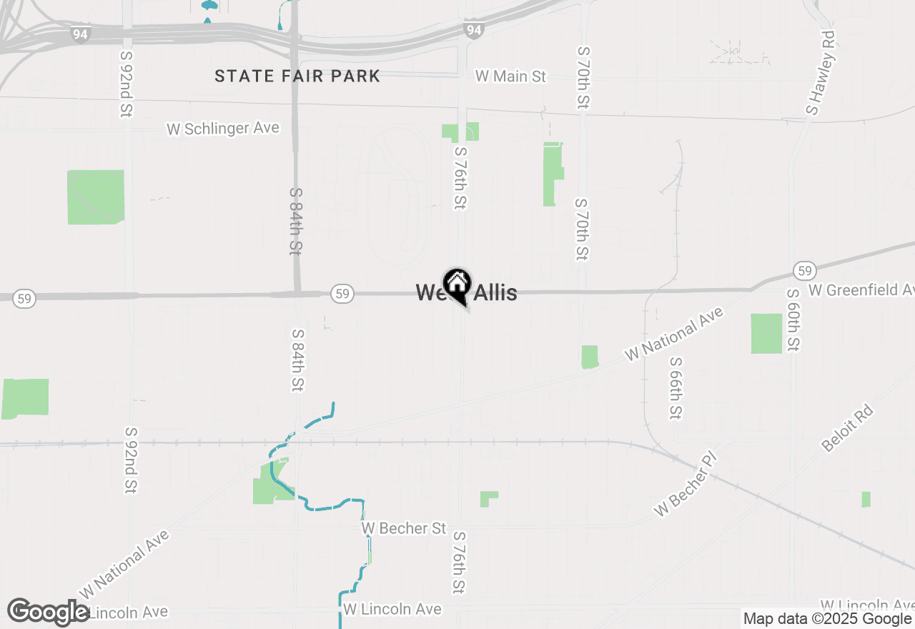Map of 1441 S 76th St #LOWER, West Allis, WI 53214