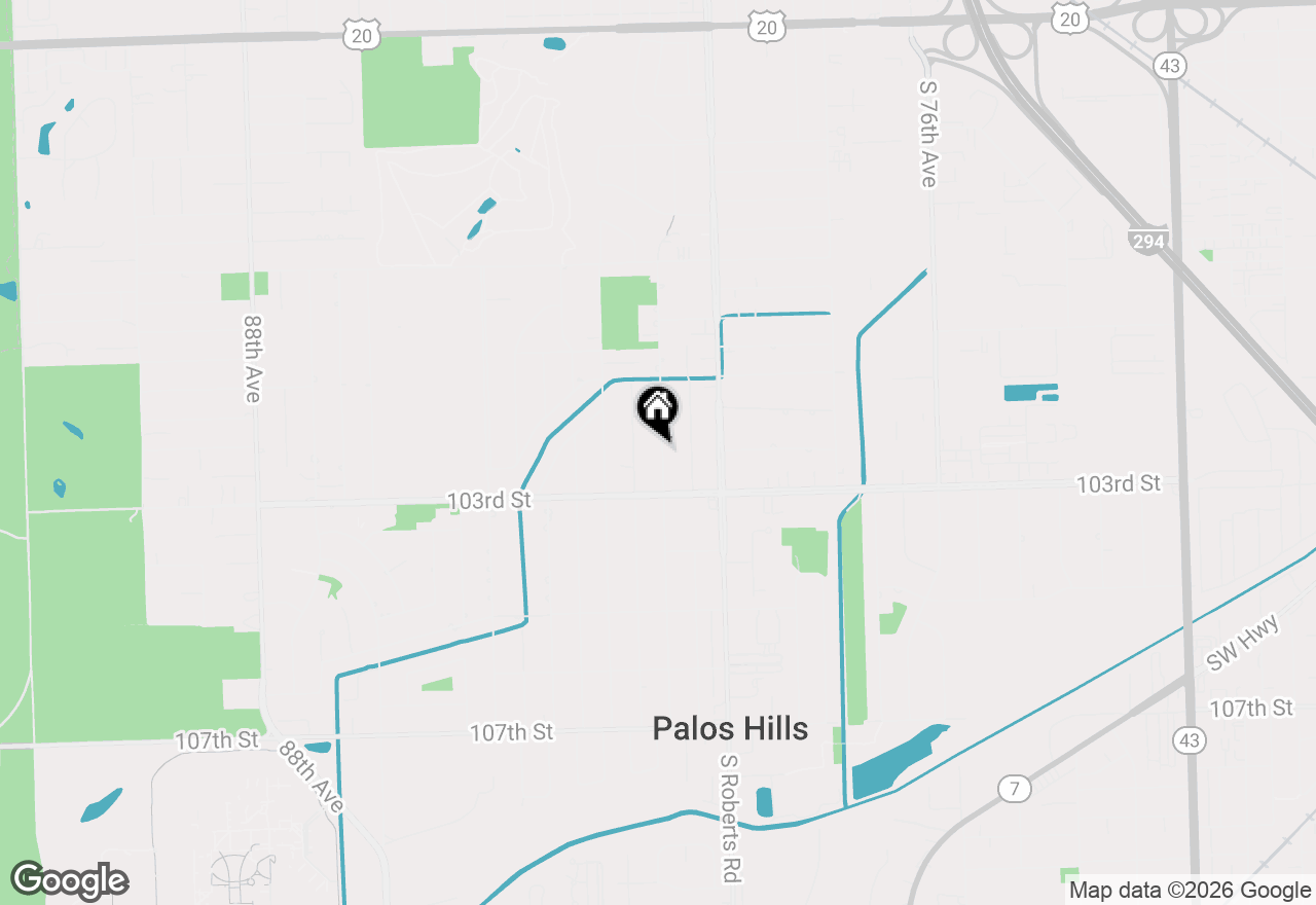 Map of 10226 S 81st Avenue, Palos Hills, IL 60465