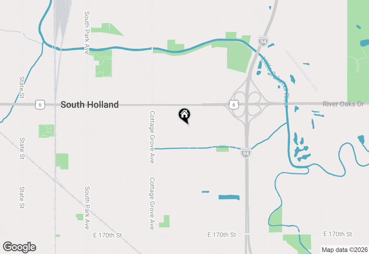 Map of 1006 E 163rd Street, South Holland, IL 60473