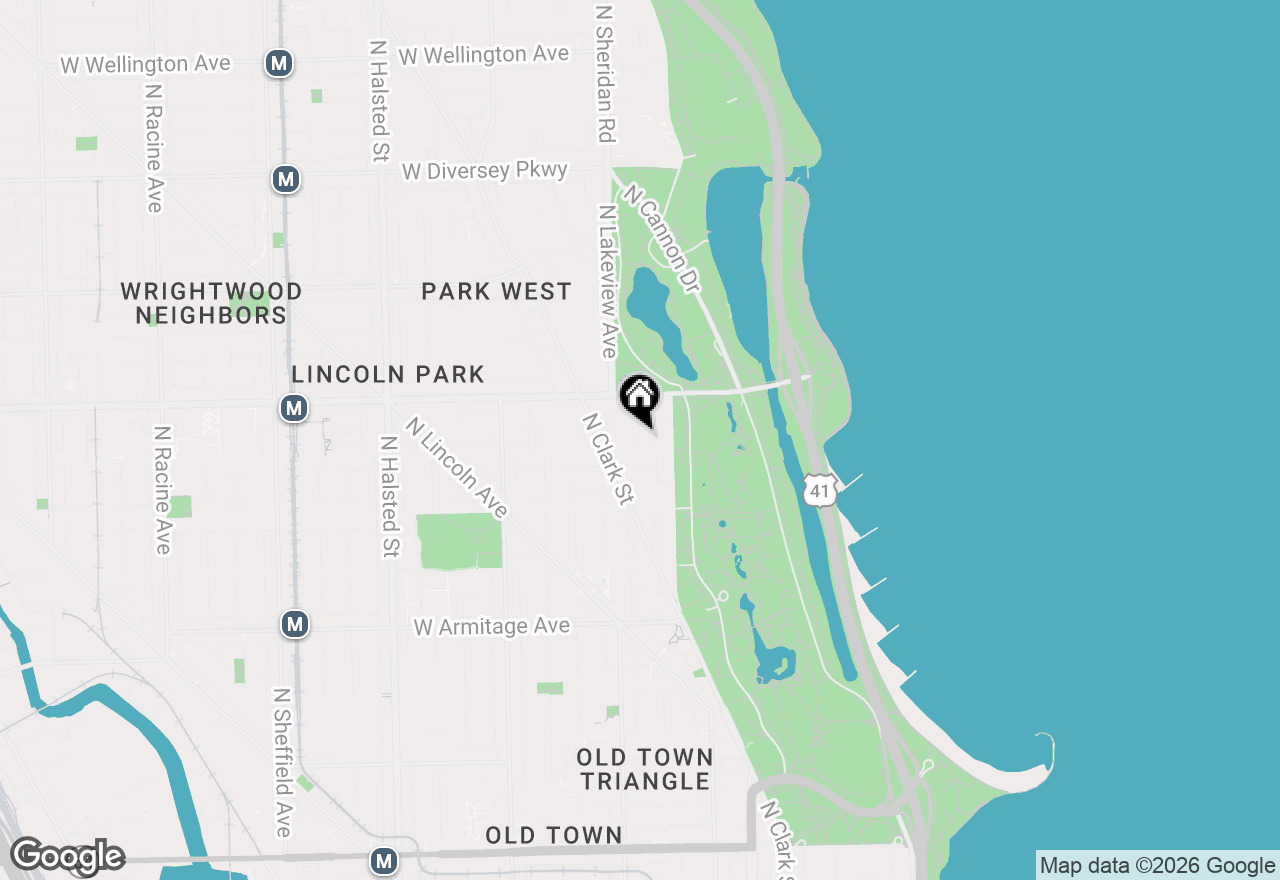 Map of 2311 N Commonwealth Avenue #2W, Chicago, IL 60614