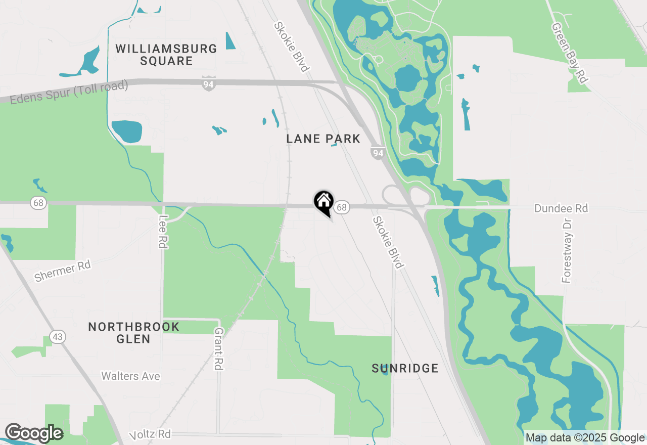 Map of 828 Dell Road, Northbrook, IL 60062