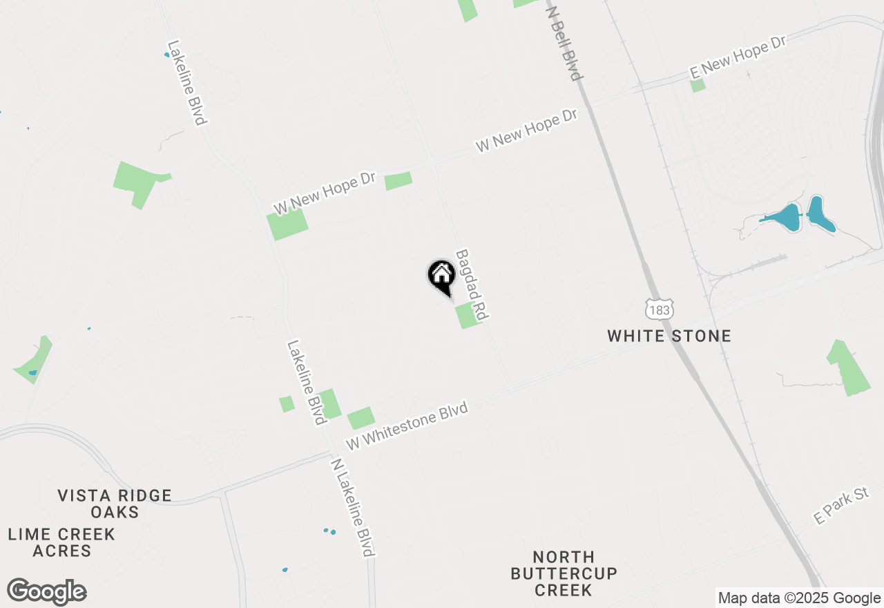 Map of 1106 Bohica Way, Cedar Park, TX 78613