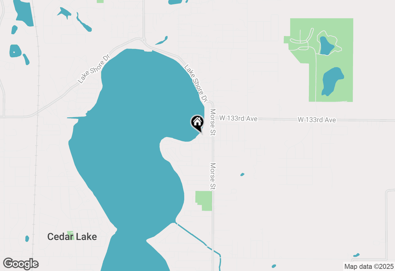 Map of 13336 Fulton Street #B, Cedar Lake, IN 46303