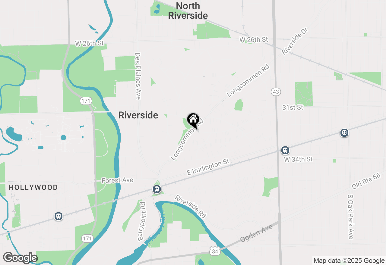 Map of 197 Longcommon Road, Riverside, IL 60546