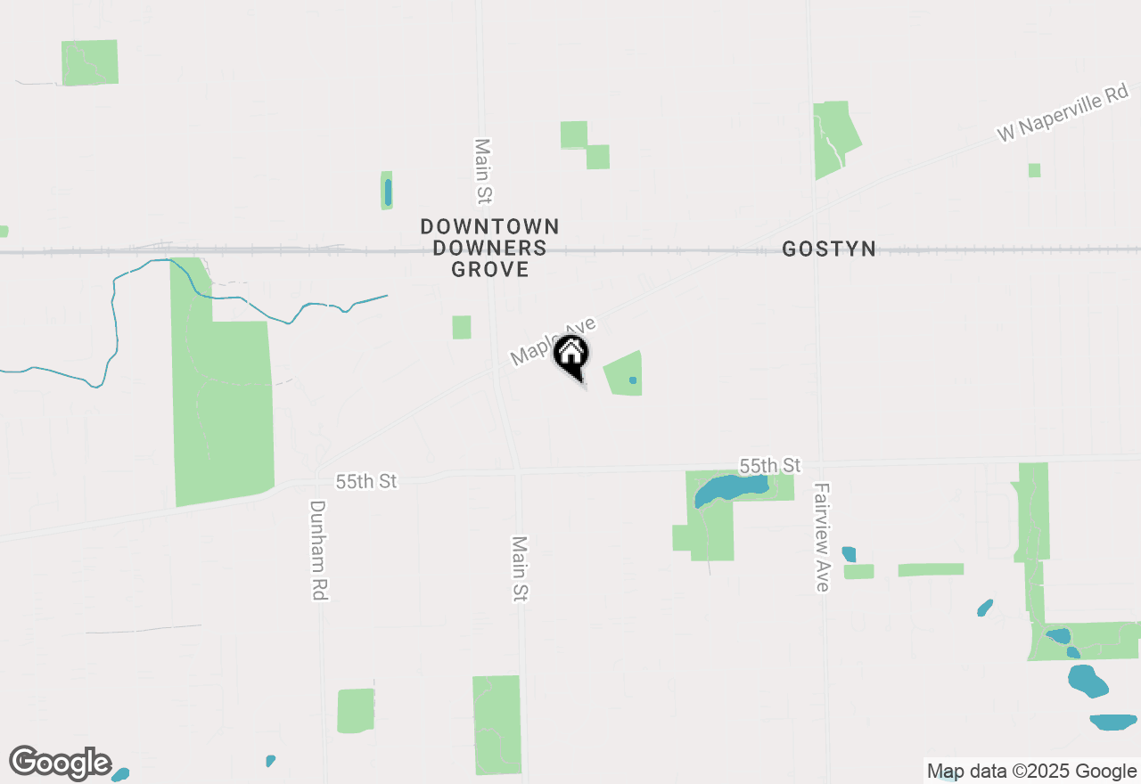 Map of 5313 S Washington Street, Downers Grove, IL 60515