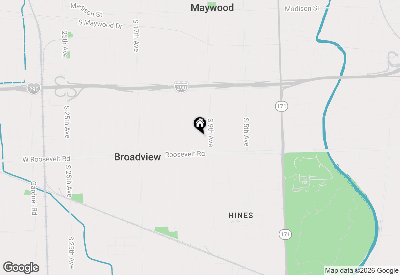 Map of 2100 S 10th Avenue, Maywood, IL 60153