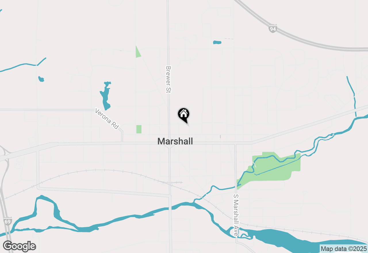 Map of 213 W Prospect Street, Marshall, MI 49068