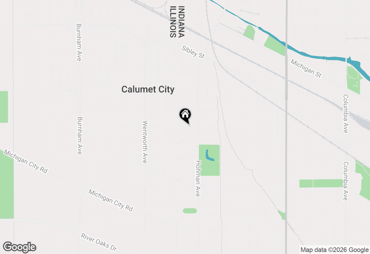 Map of 34 Webb Street, Hammond, IN 46320