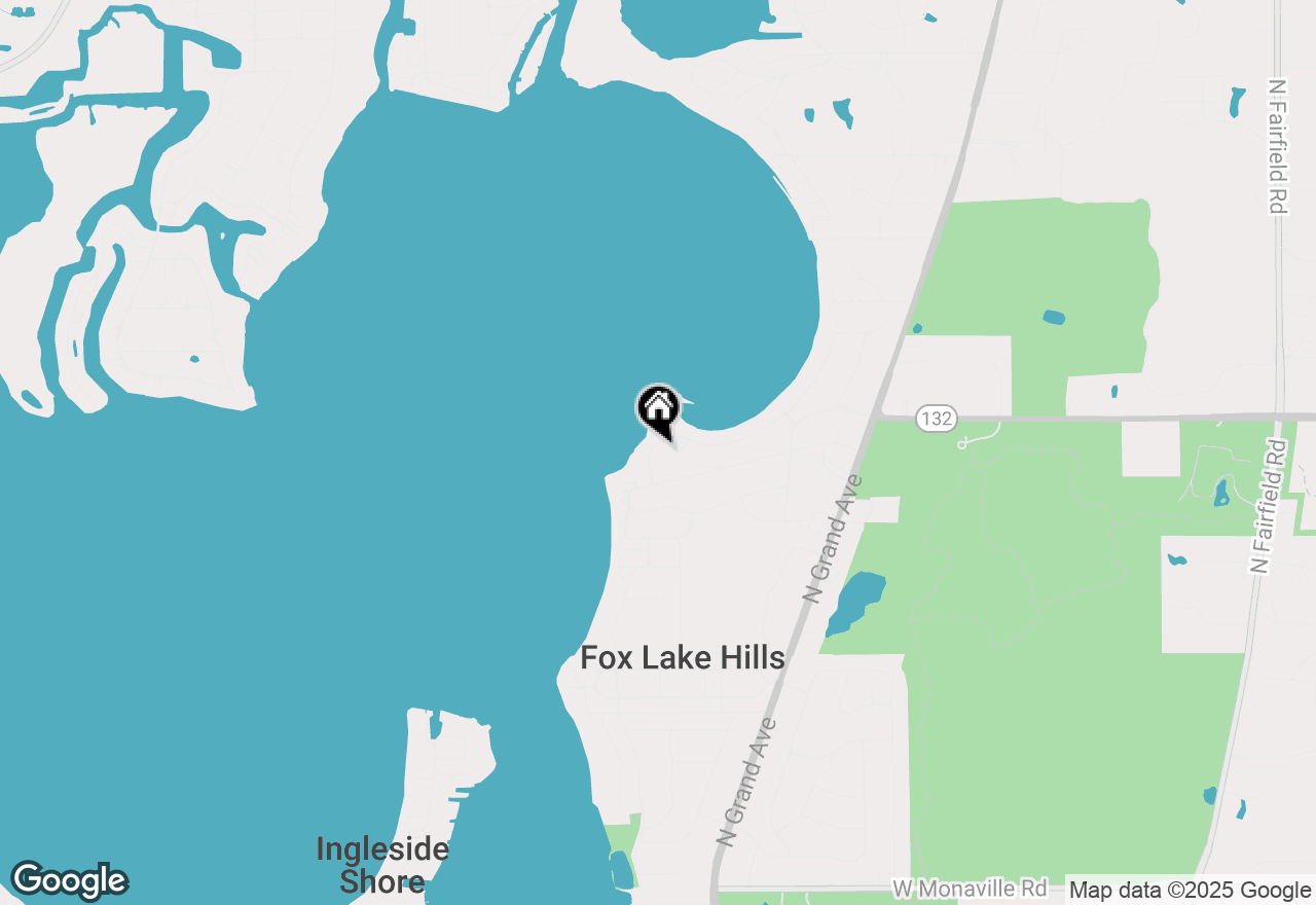 Map of 25625 W Columbia Bay Drive, Lake Villa, IL 60046