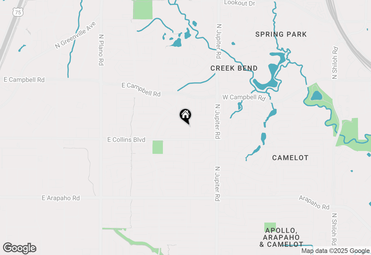 Map of 1924 Forestdale Drive, Richardson, TX 75081