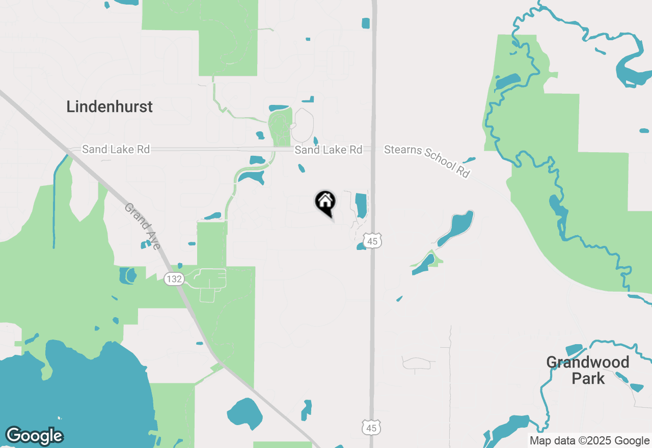 Map of 2837 Falling Waters, Lindenhurst, IL 60046