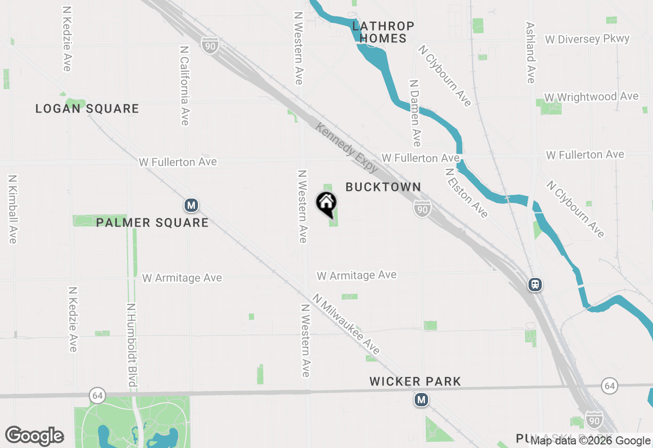 Map of 2130 N Oakley Avenue #2, Chicago, IL 60647