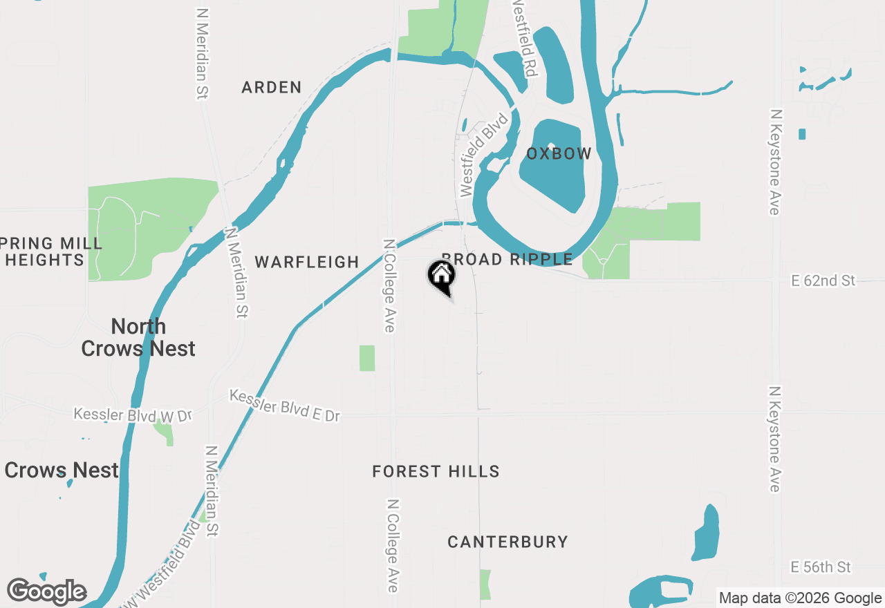 Map of 6167 Guilford Avenue, Indianapolis, IN 46220