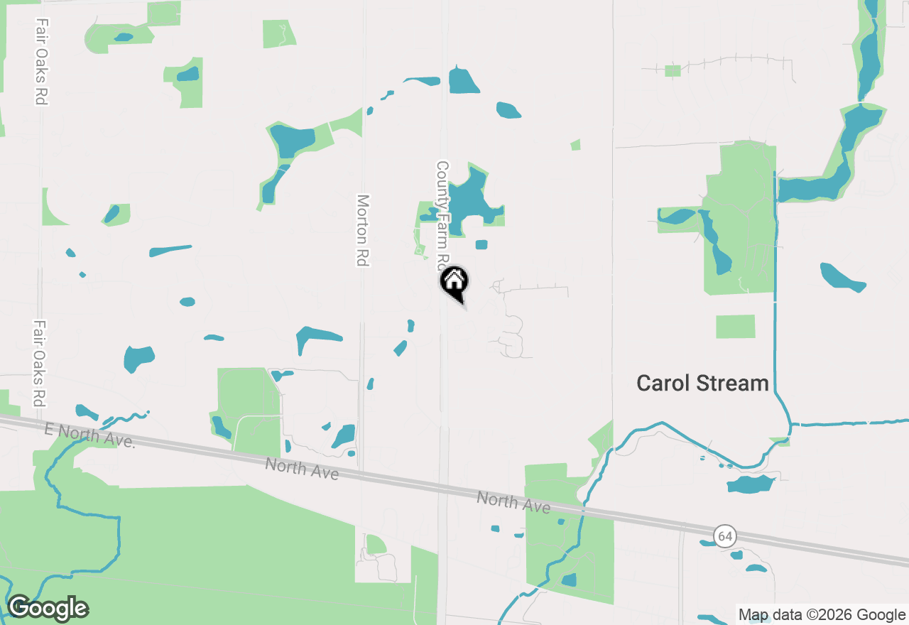 Map of 854 Plains Court, Carol Stream, IL 60188