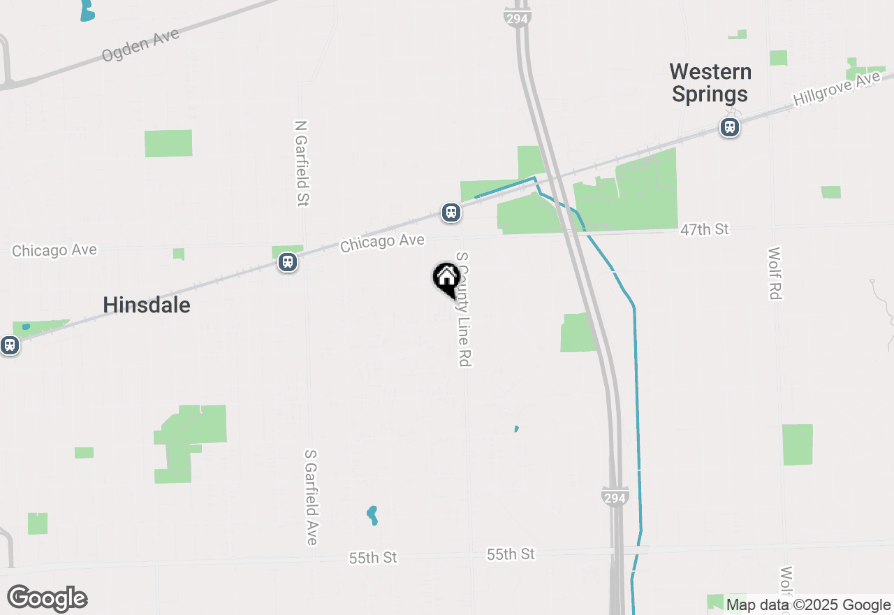 Map of 425 E Third Street, Hinsdale, IL 60521