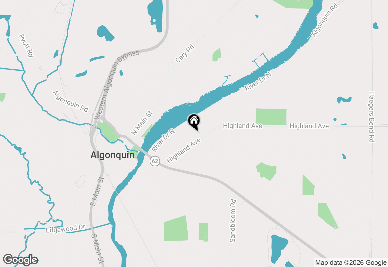 Map of 109 Wood Drive, Algonquin, IL 60102