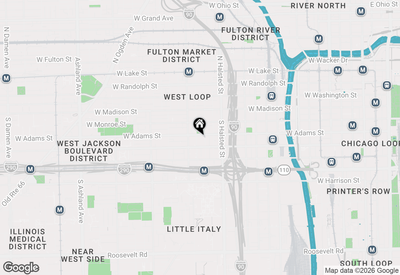 Map of 203 S Sangamon Street #310, Chicago, IL 60607