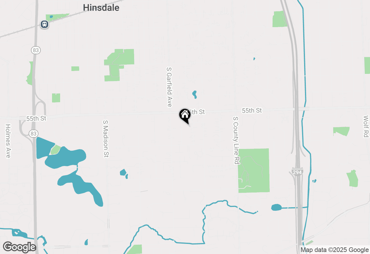 Map of 5527 S Park Avenue, Hinsdale, IL 60521