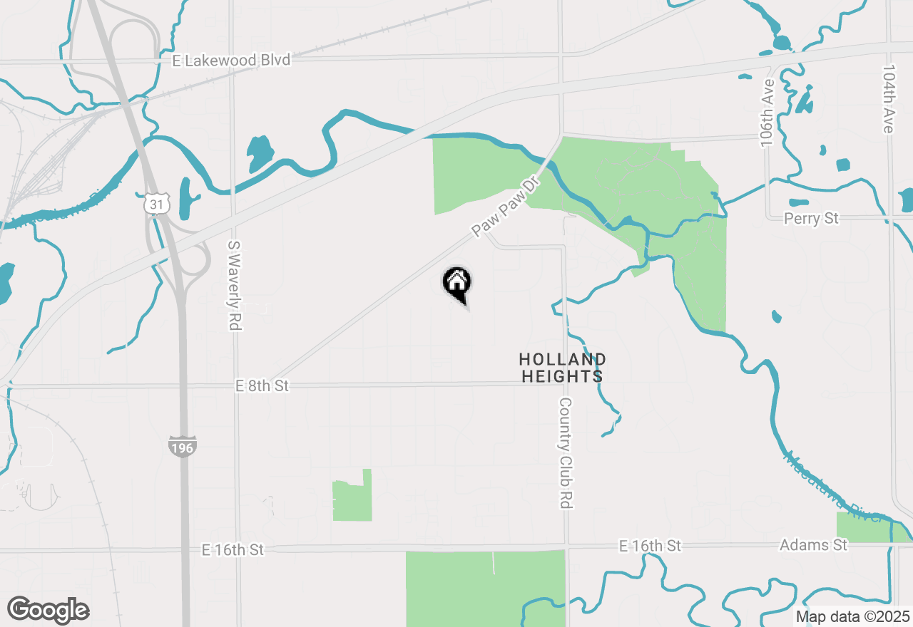 Map of 109 Grandview Avenue, Holland, MI 49423