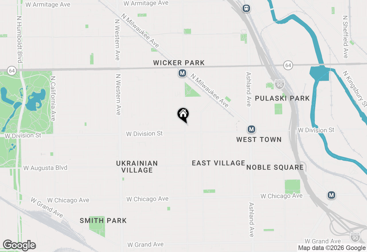 Map of 1220 N Damen Avenue, Chicago, IL 60622