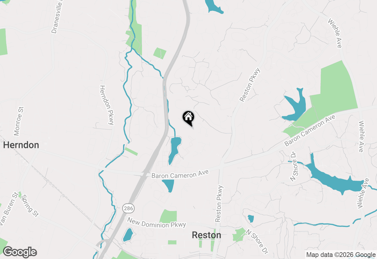 Map of 1671 Cedar Hollow Way, Reston, VA 20194