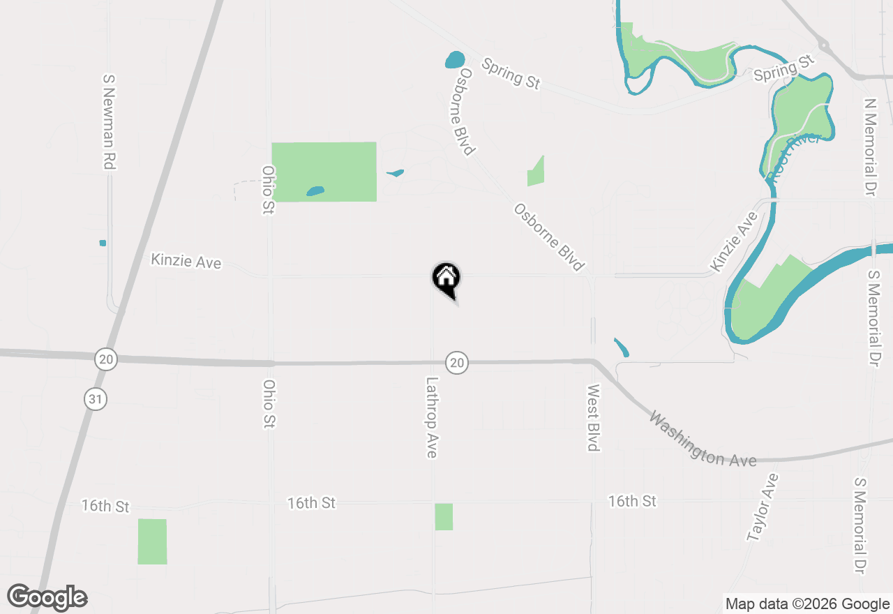 Map of 1008 Monroe Ave, Racine, WI 53405