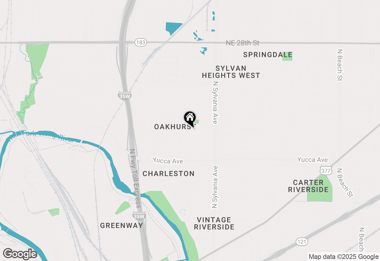 Map of 2317 Honeysuckle Avenue, Fort Worth, TX 76111