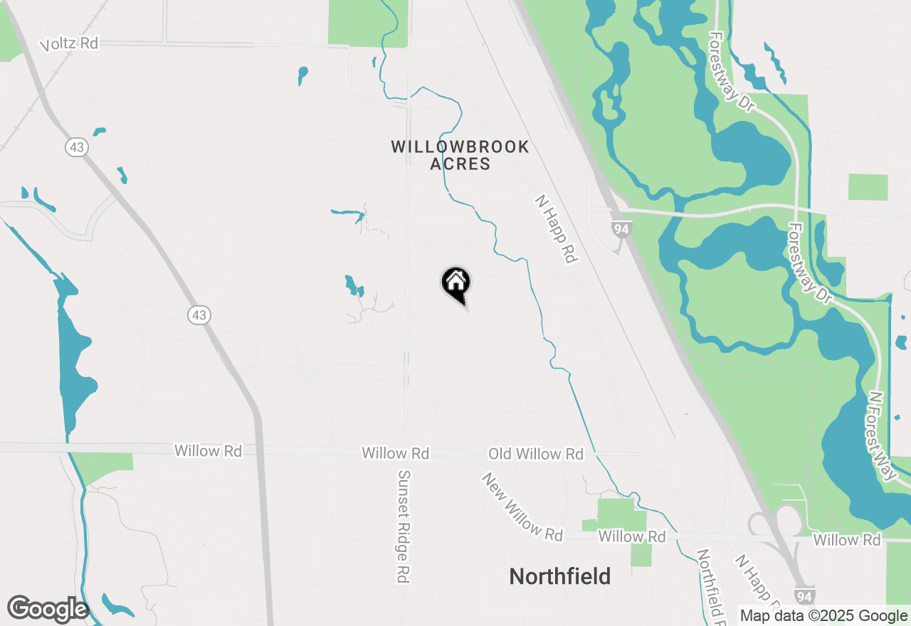 Map of 225 Shadowood Lane, Northfield, IL 60093