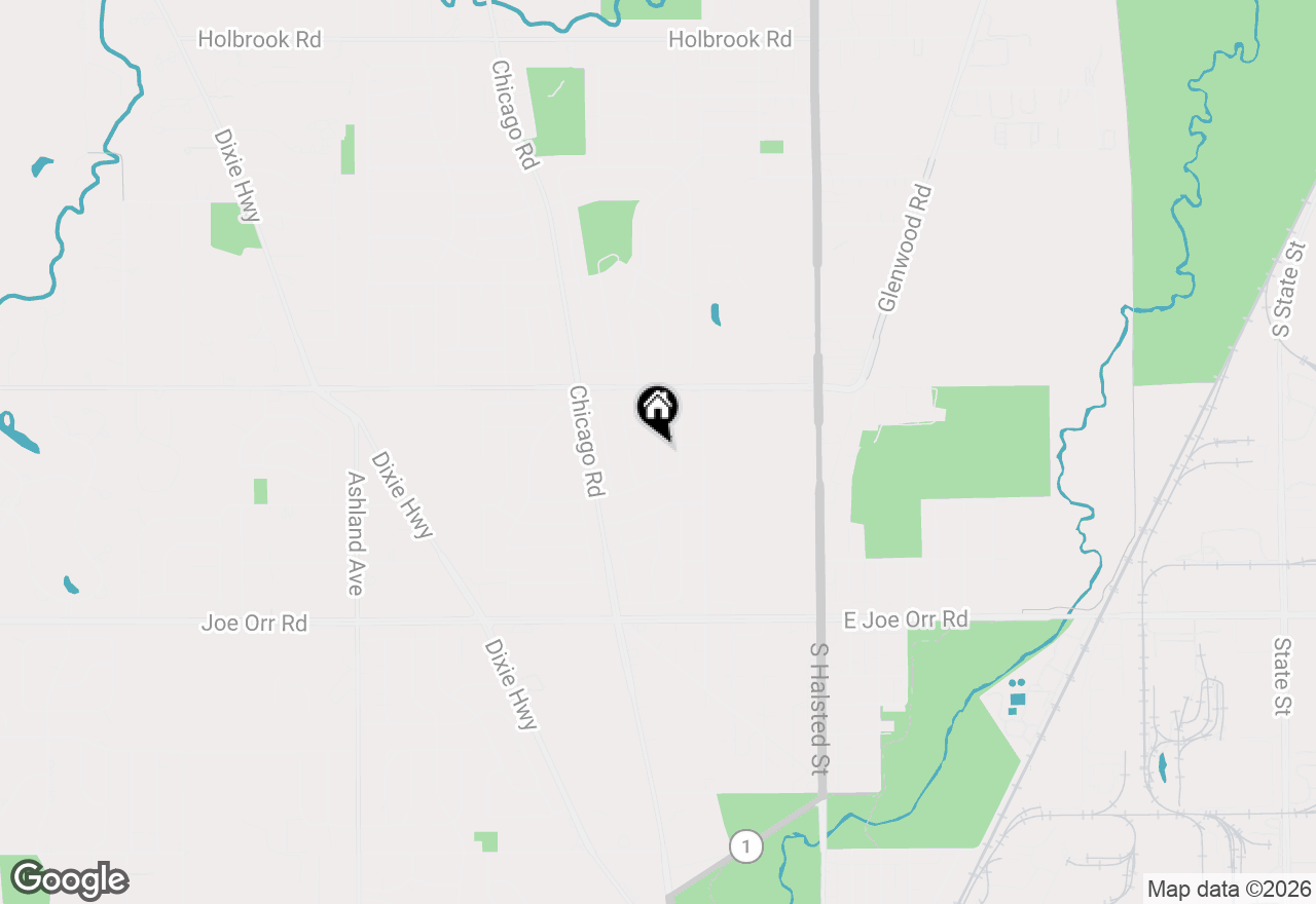 Map of 333 Homewood Court, Chicago Heights, IL 60411