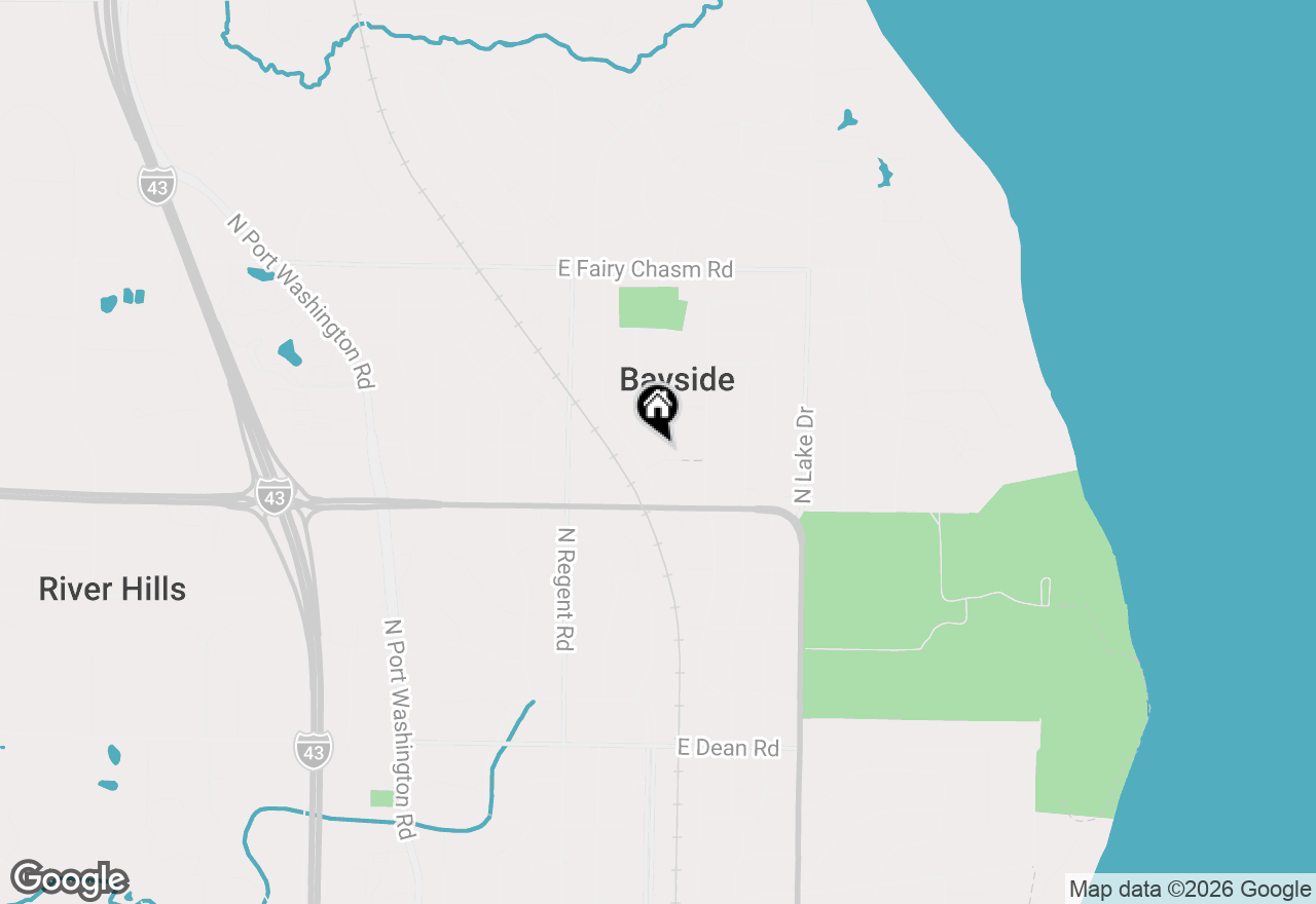 Map of 8909 N Maitland Rd, Bayside, WI 53217