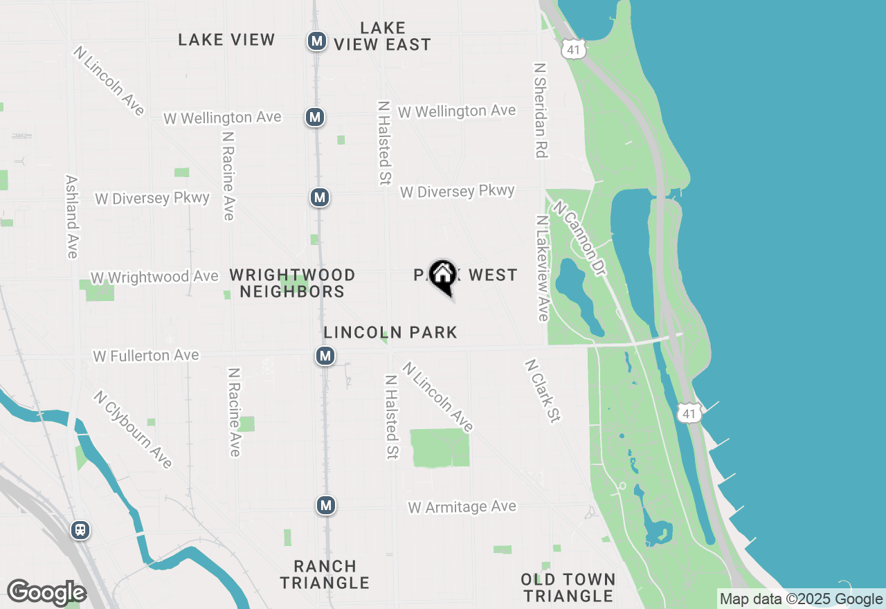 Map of 633 W Deming Street #3A, Chicago, IL 60614