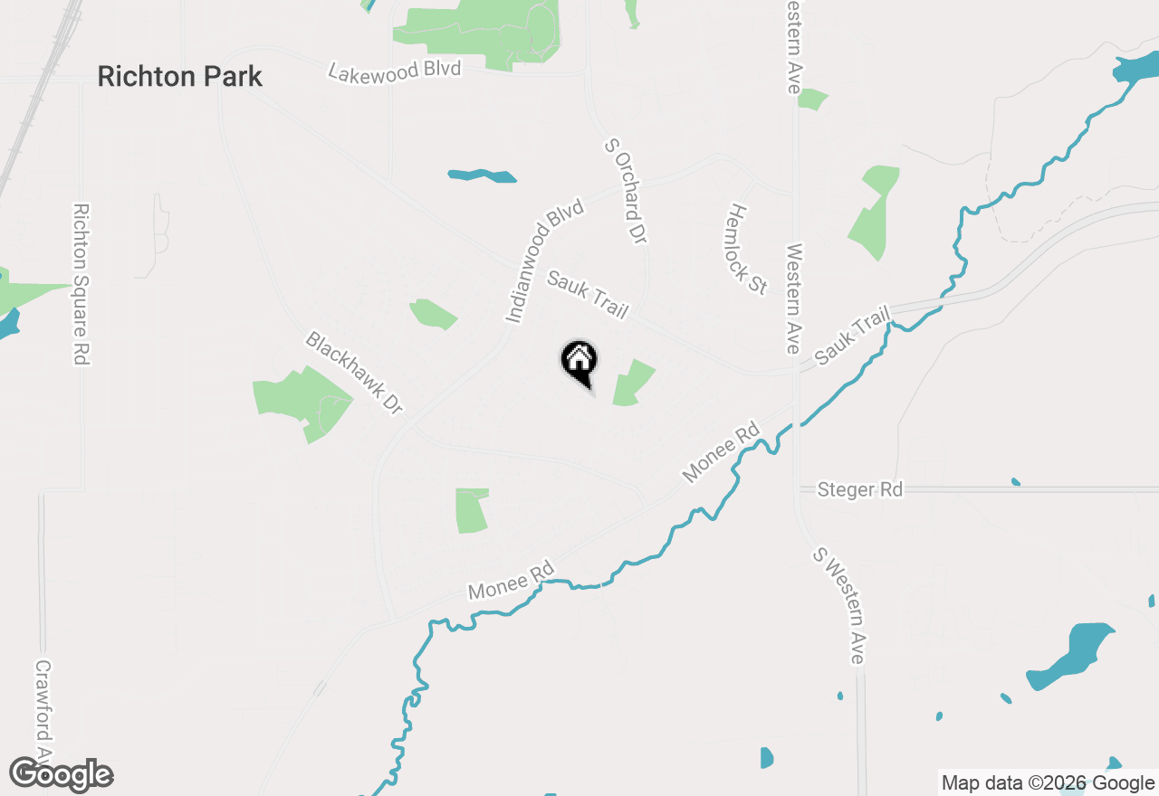 Map of 340 Nassau Street, Park Forest, IL 60466
