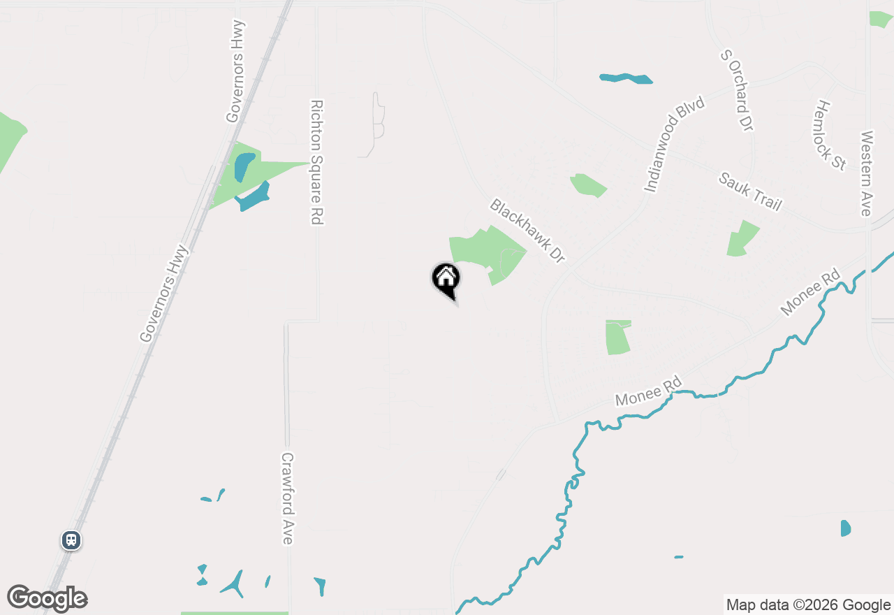 Map of 331 Somonauk Street, Park Forest, IL 60466