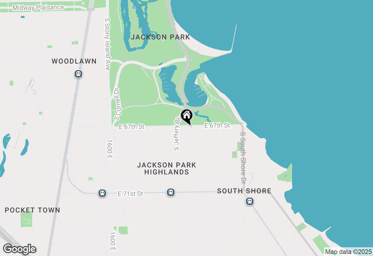 Map of 6707 S Chappel Avenue #4W, Chicago, IL 60649