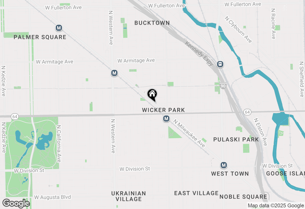 Map of 2105 W Caton Street #C-1, Chicago, IL 60647