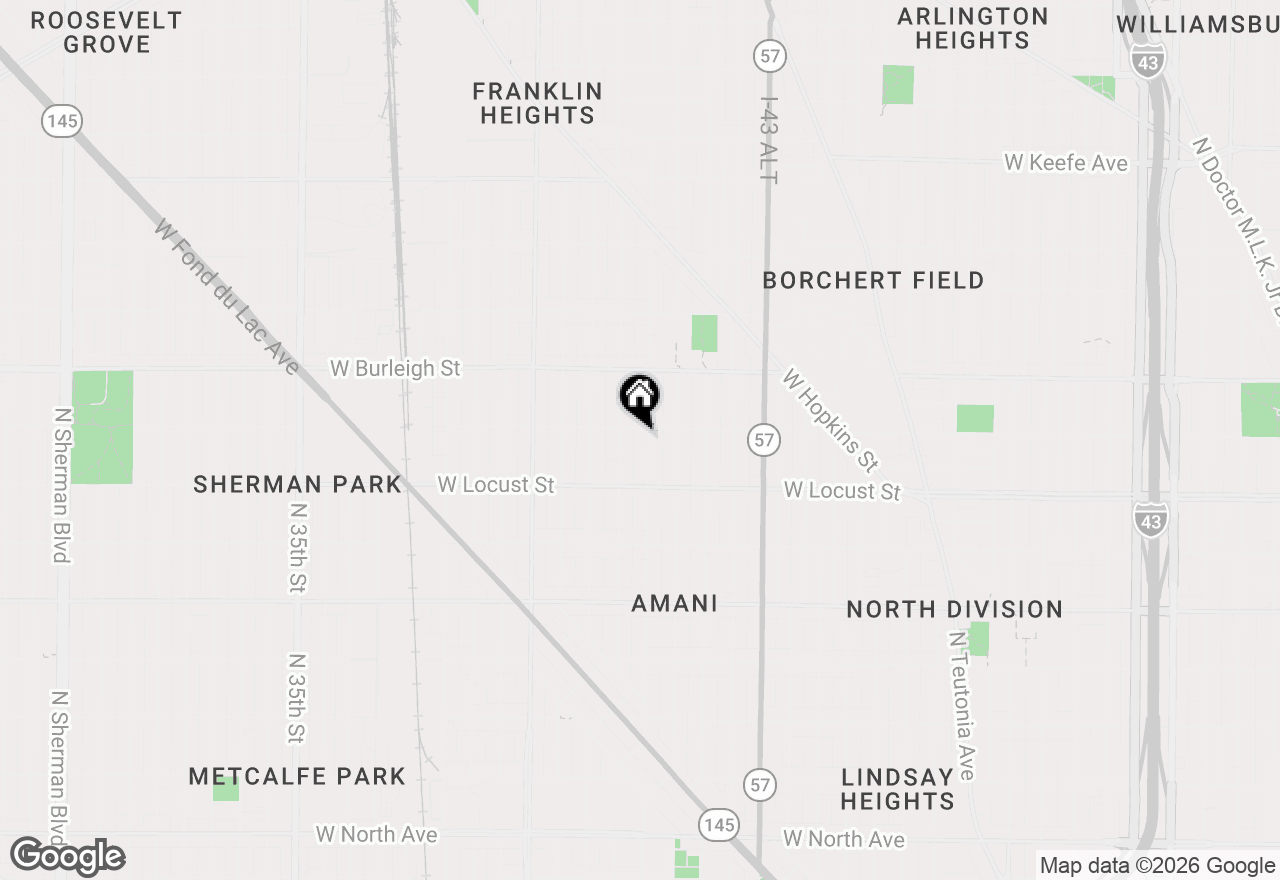 Map of 2967 N 24th St, Milwaukee, WI 53206