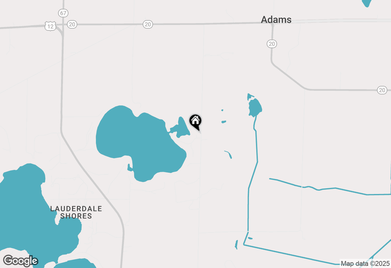 Map of W4910 Oakwood Dr, East Troy, WI 53120