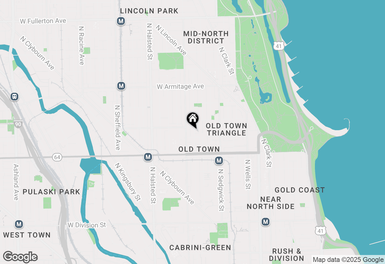 Map of 1718 N Mohawk Street, Chicago, IL 60614